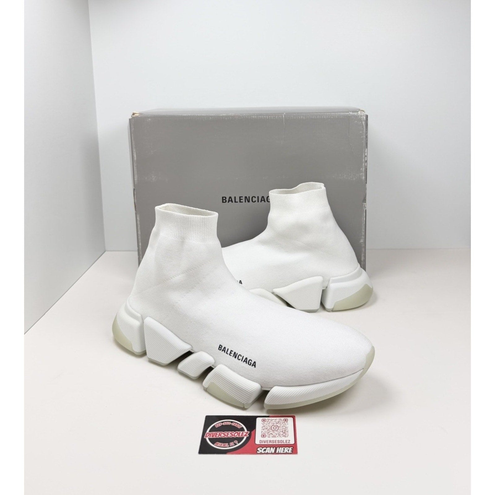 Size 47EU/14US - Balenciaga Speed 2.0 Triple White NEW