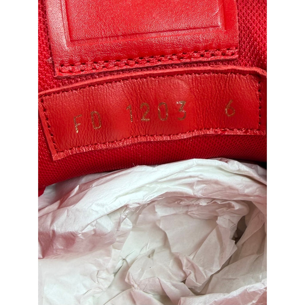 Size 6LV/7US - Louis Vuitton Damier Red Trainer NEW