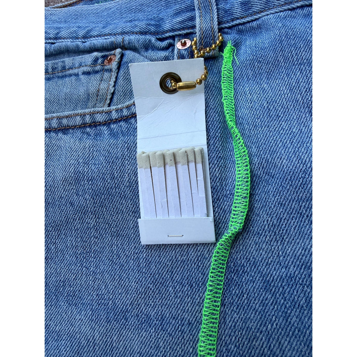 Size 36 - Better With Age Derby Plated Denim NEW