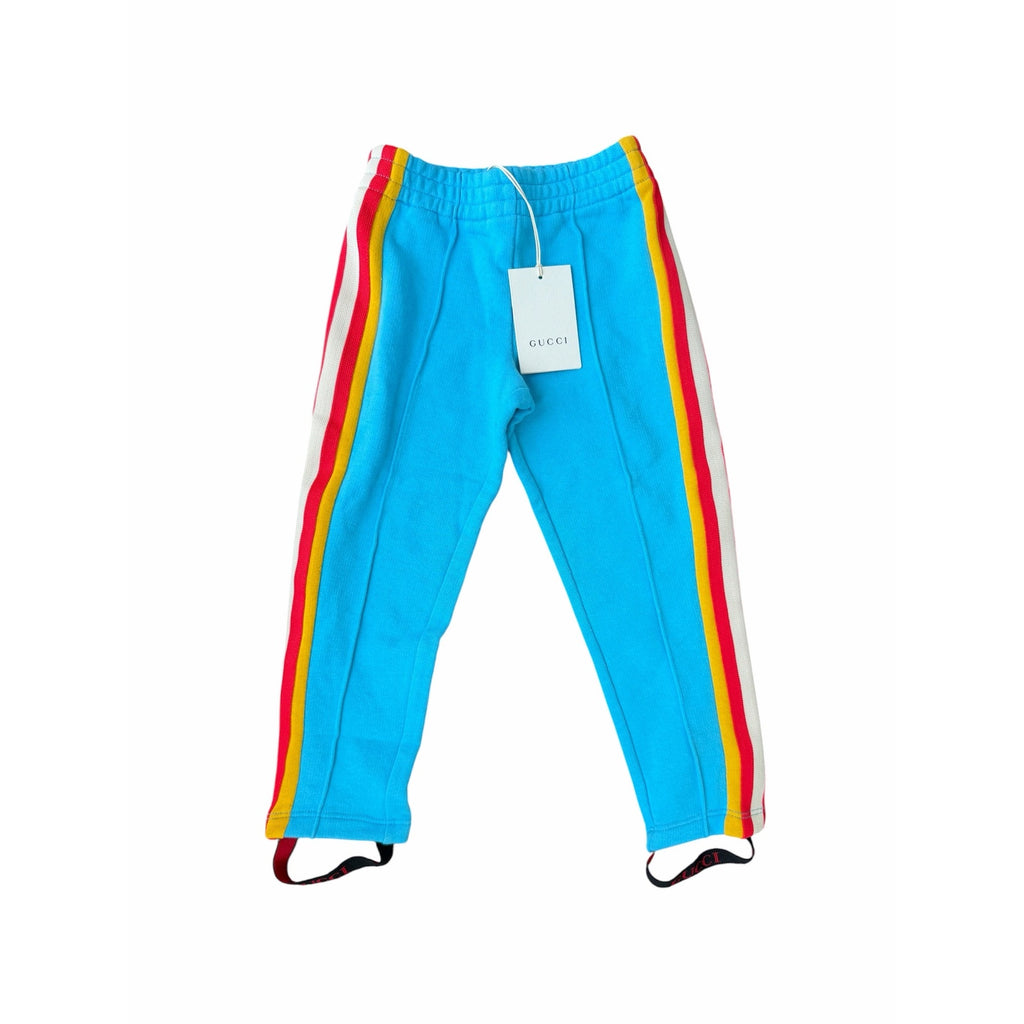 Gucci Kids Sweatpants Blue Web Stripe Size 4Y (4 Years) NWT