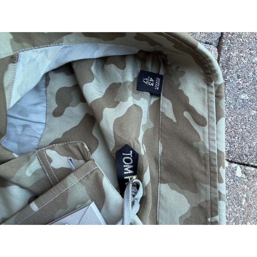 Size XL - Tom Ford Camo Long Sleeve Shirt NEW