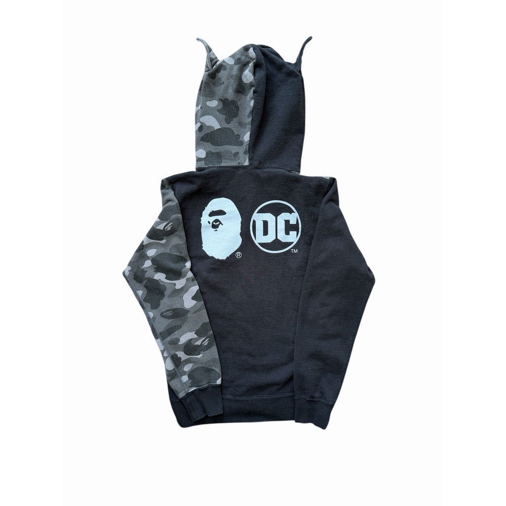 Size L (Fits M) - Bape x DC Comics Batman Full Zip Hoodie