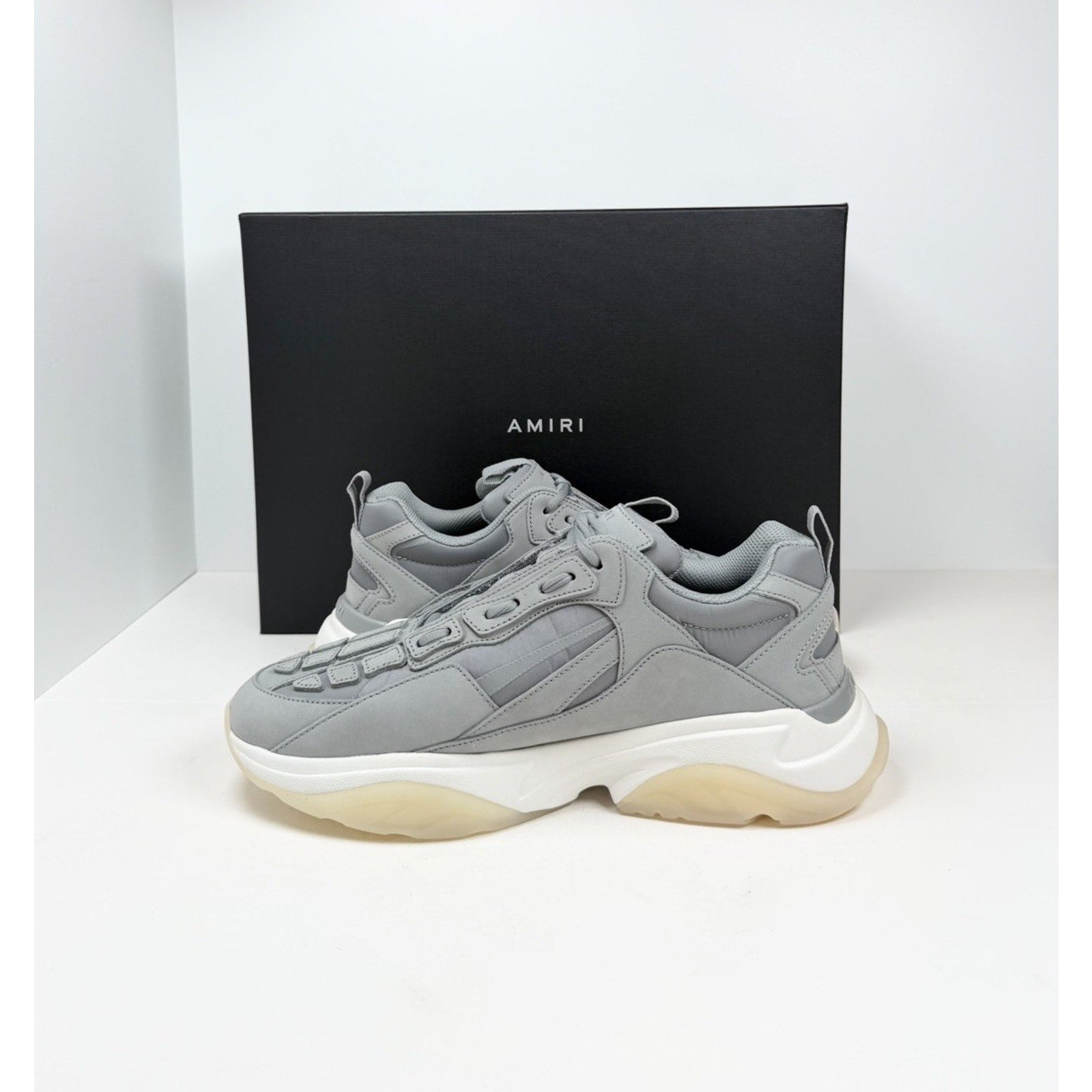 Size 45EU/12US - Amiri Bone Runner Grey White NEW