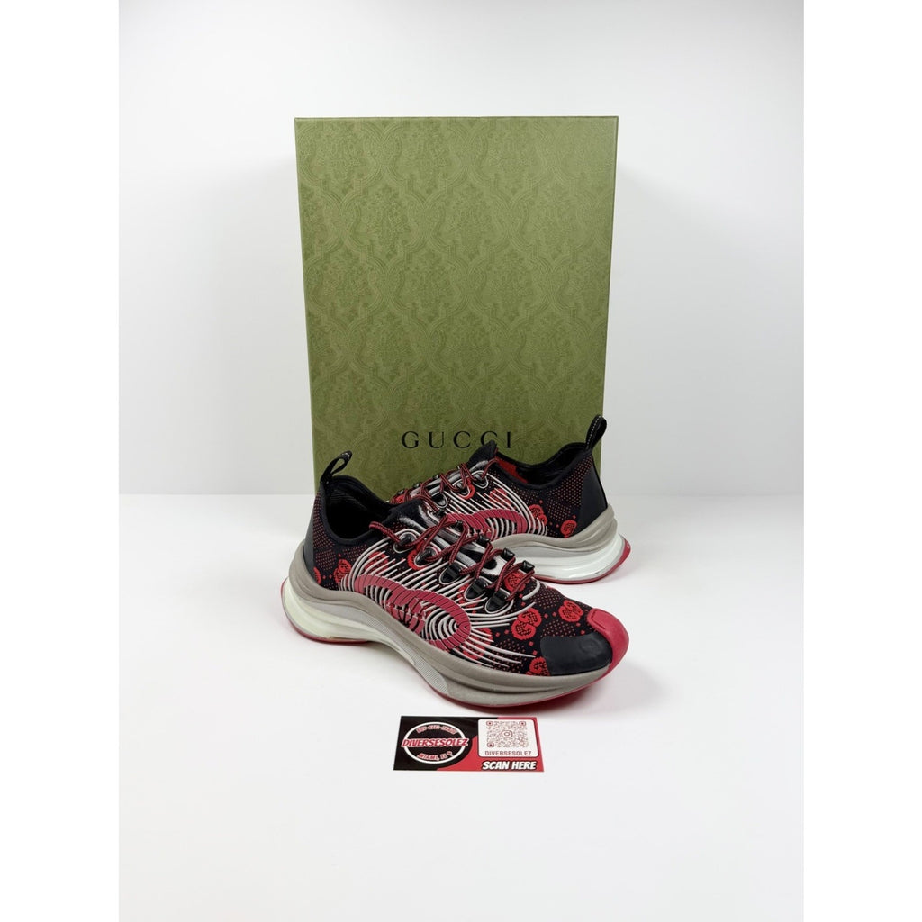 Size 6.5US - Gucci Run GG Red Sneakers NEW