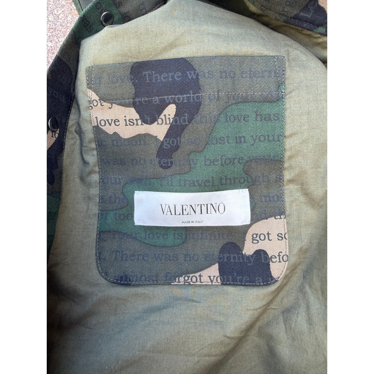 Valentino Garavani Camo Shirt Jacket NEW Size M/US38