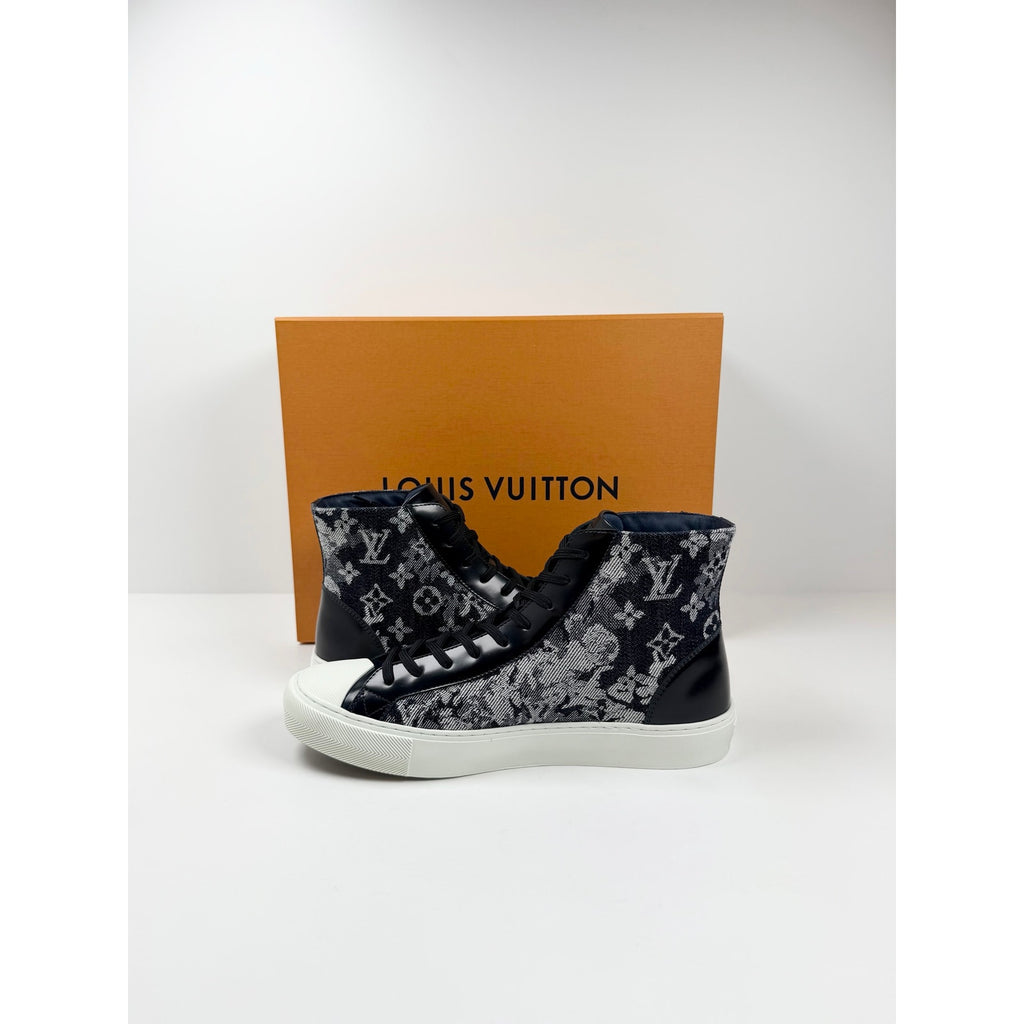 Size 7LV/8US - Louis Vuitton Tattoo Denim High Top NEW