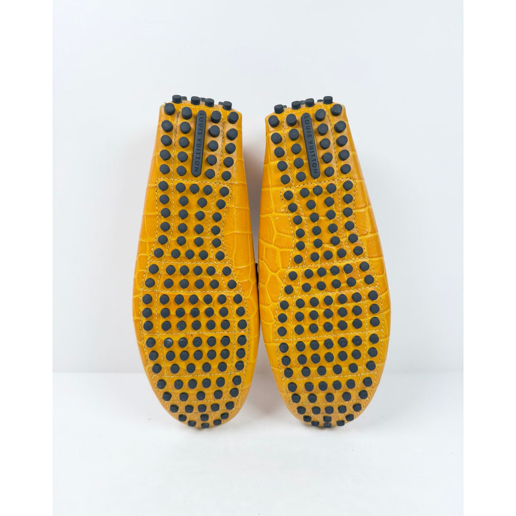 Size 9.5UK/10.5US - Louis Vuitton Croc Leather Moccasin Loafers
