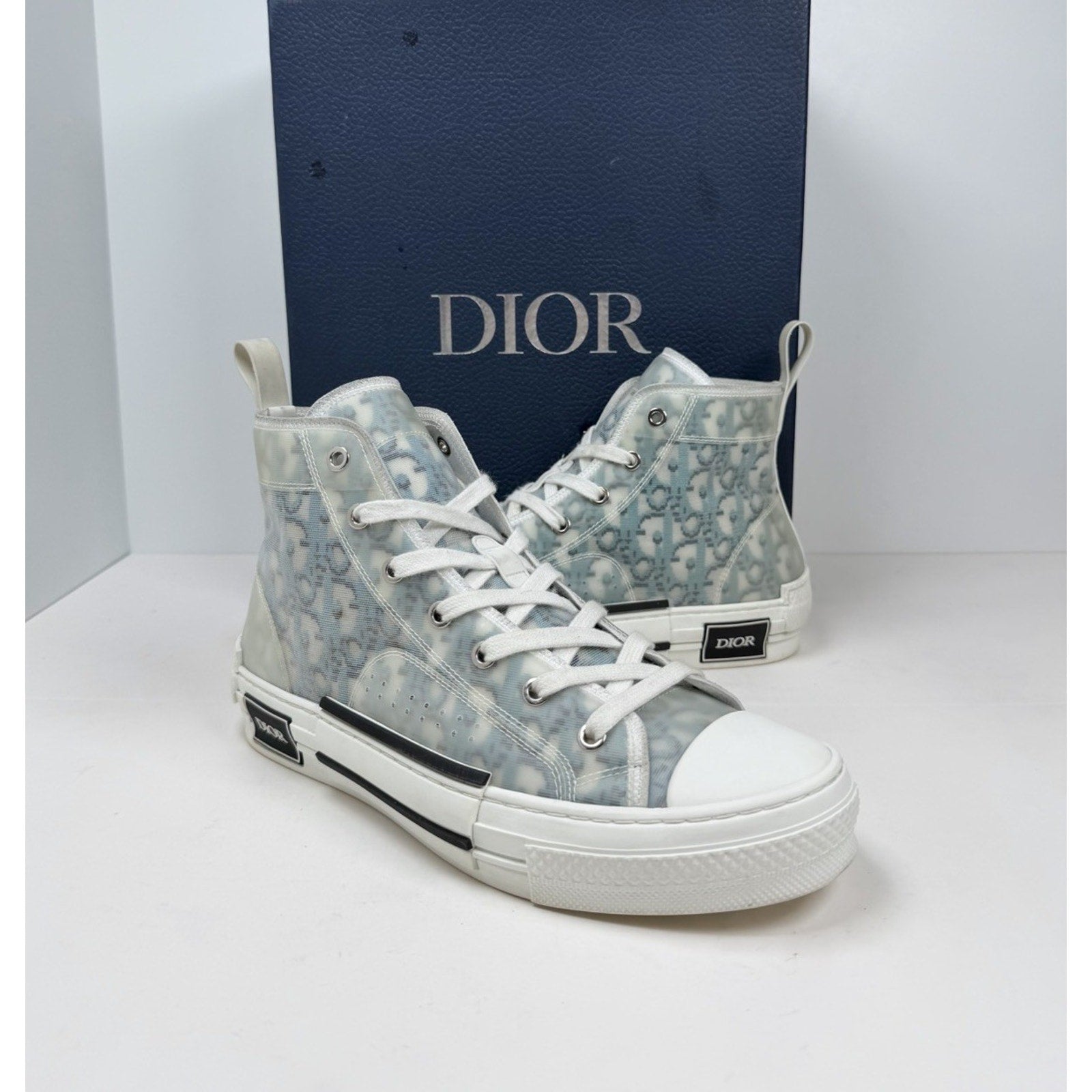 Size 40EU/7US - Dior B23 High Dior White/Blue Oblique