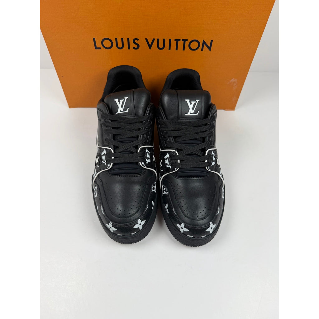 Size 7.5UK/8.5US - Louis Vuitton Black Leather Trainers