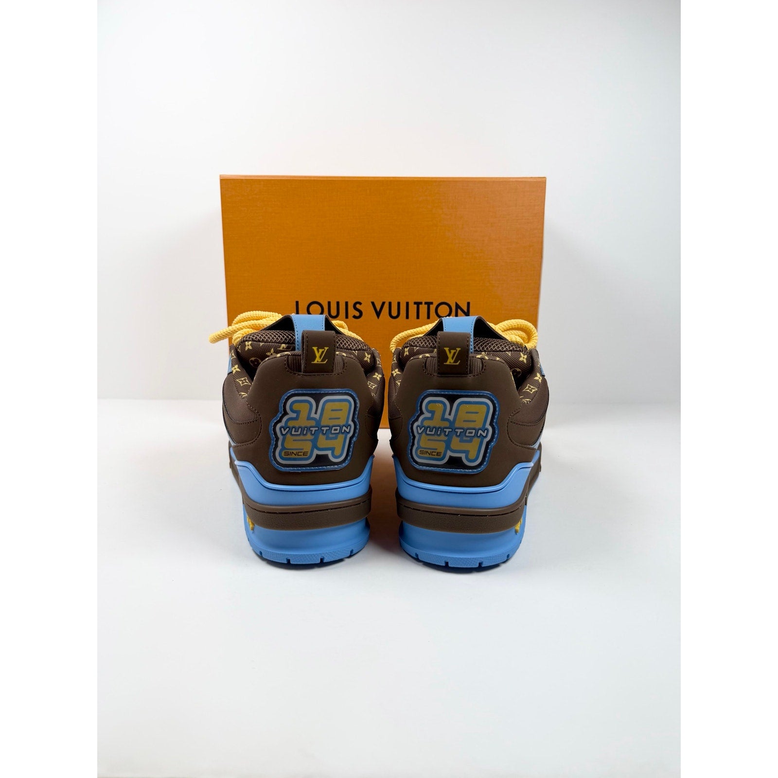 Size 10UK/11US - Louis Vuitton Skate Brown Blue Yellow NEW