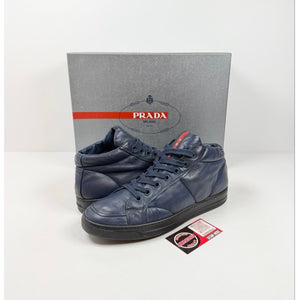 Size 9.5UK/10.5US - Prada Soft Leather High Top