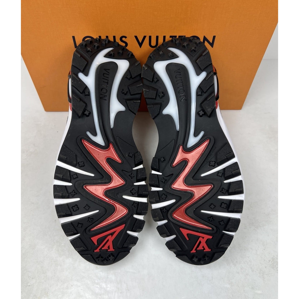 Size 6LV/7US - Louis Vuitton Runner Tatic Silver/Red