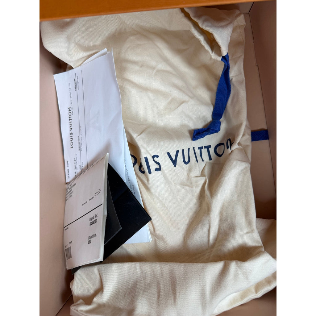 Size 10.5UK/12US - Louis Vuitton Black White Trainer NEW