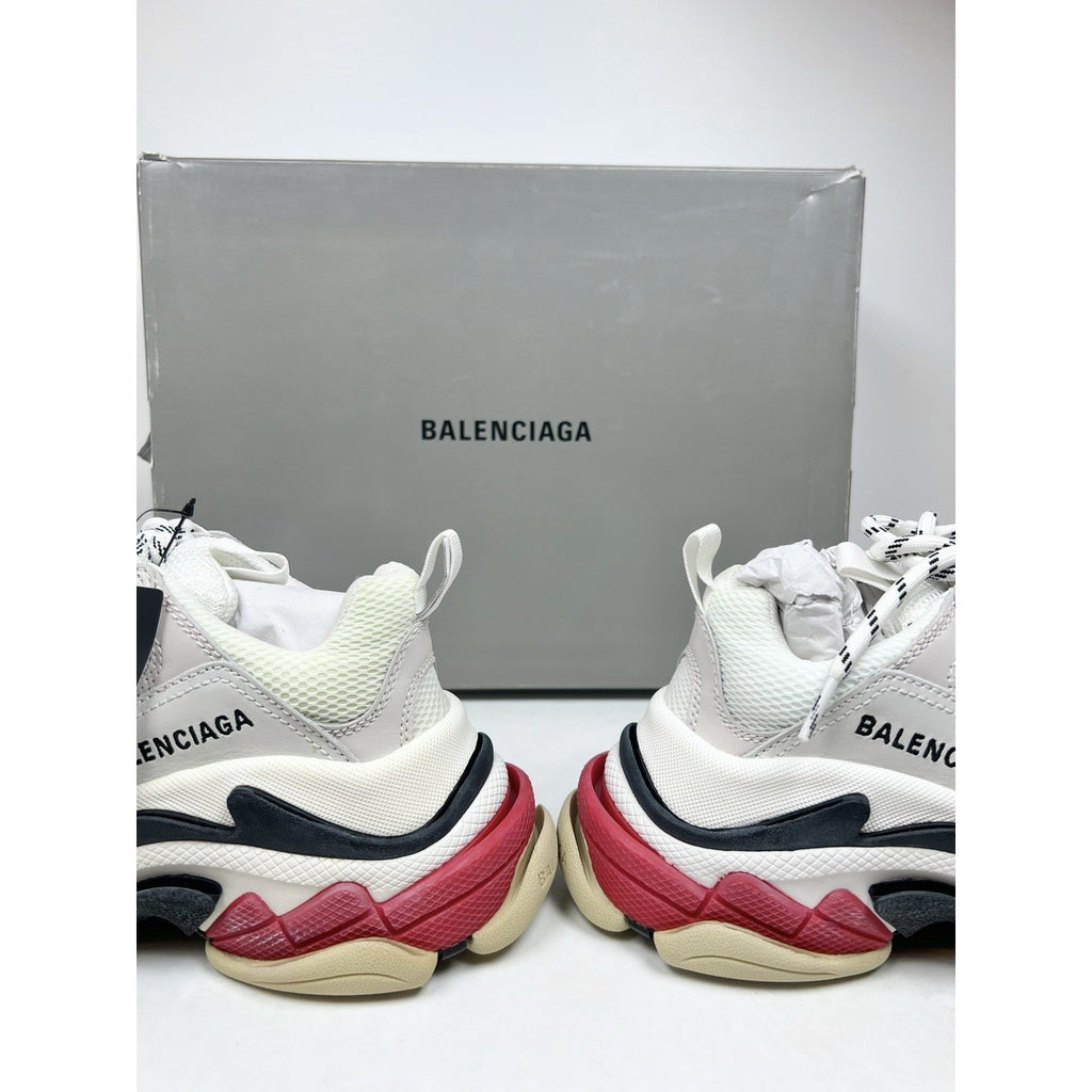 Size 34EU/4W - Balenciaga Triple S Distressed White NEW