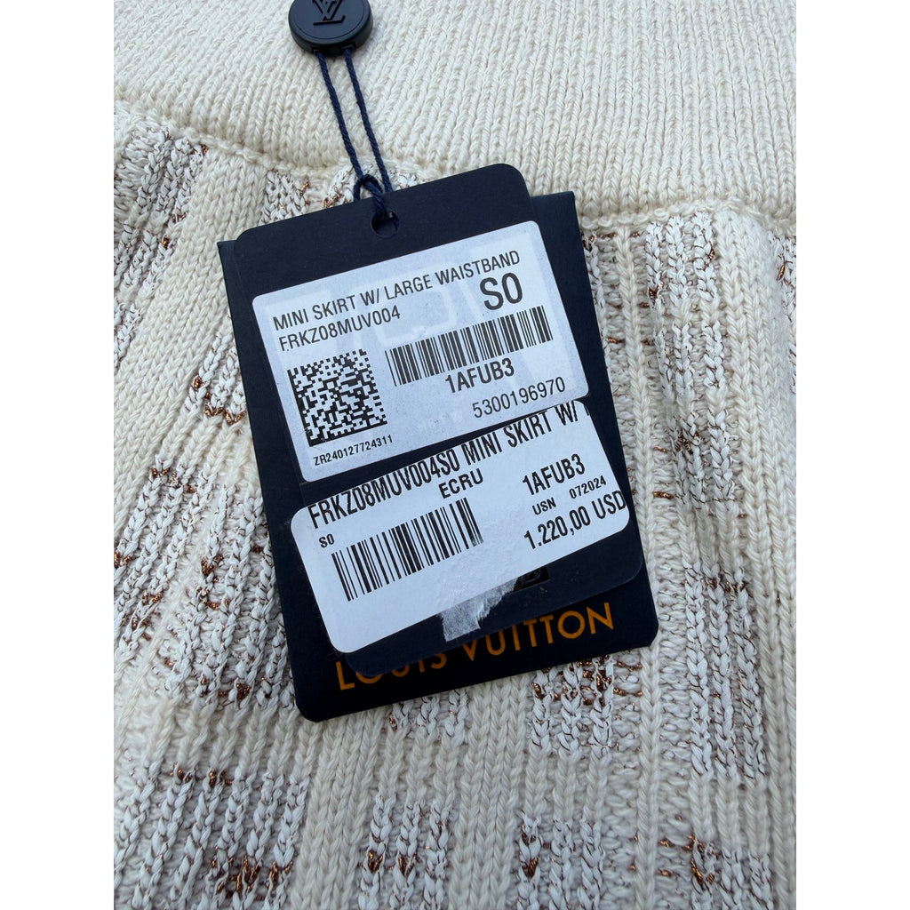 Size S - Louis Vuitton Knit Skirt NEW