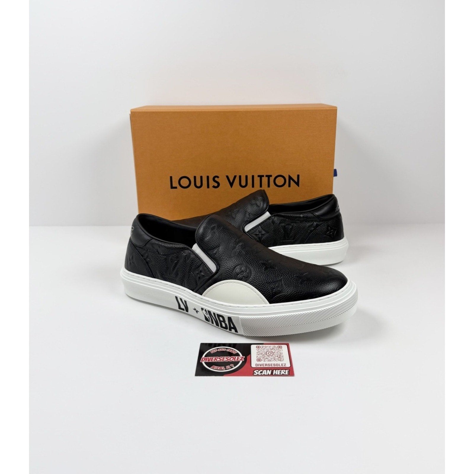Size 7UK/8US - Louis Vuitton x NBA Ollie Slip On NEW