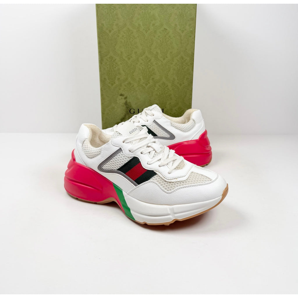 Size 9.5 - Gucci Rhyton White Red Green Womens