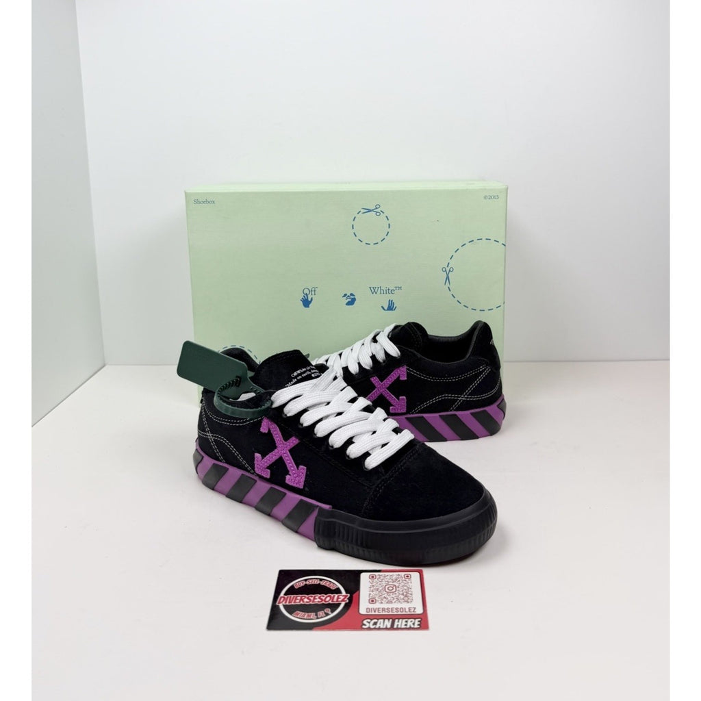 Size 36EU/6W - Off-White Vulcanized Canvas Black/Purple