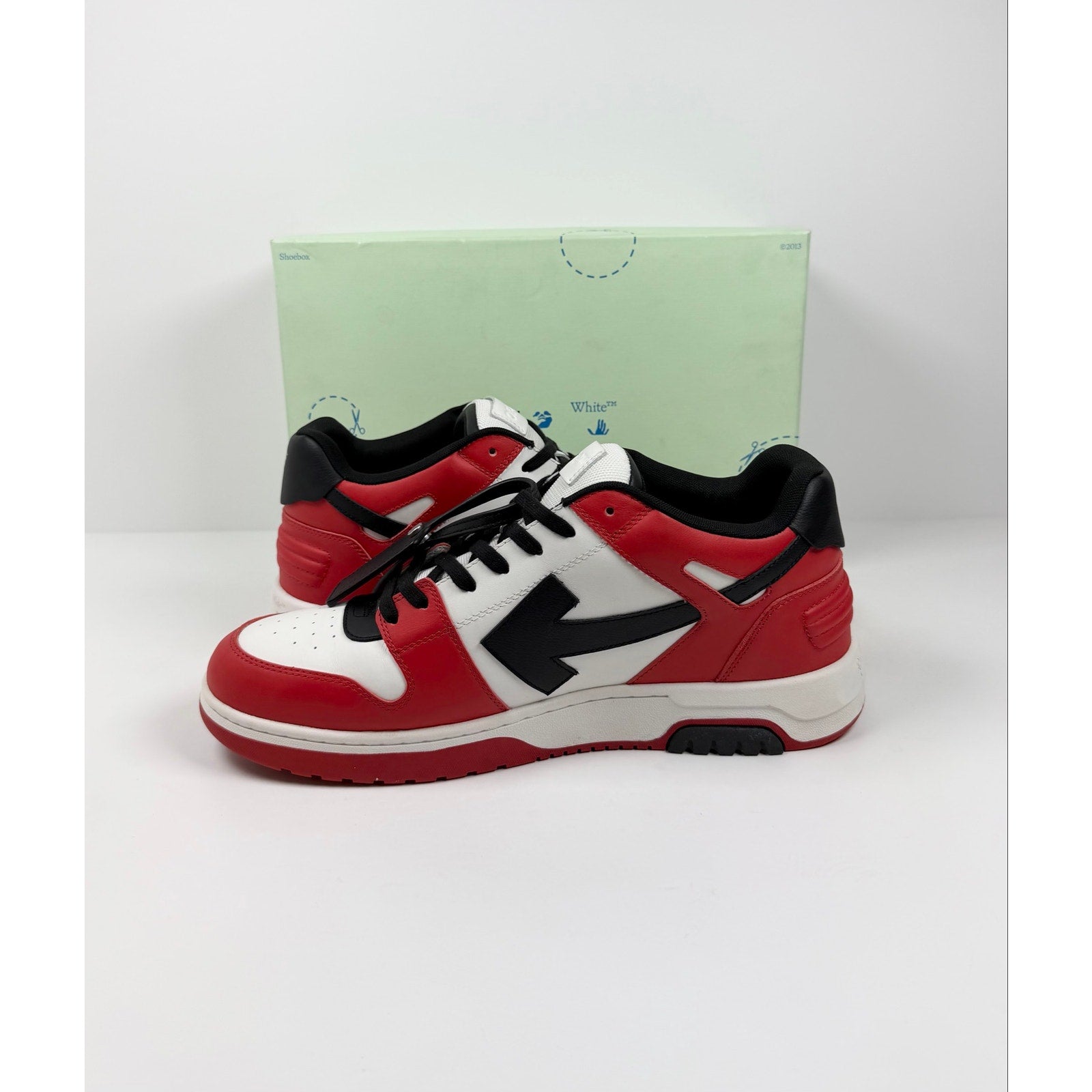 Size 49EU/16US - Off-White Out Of Office Red White Black