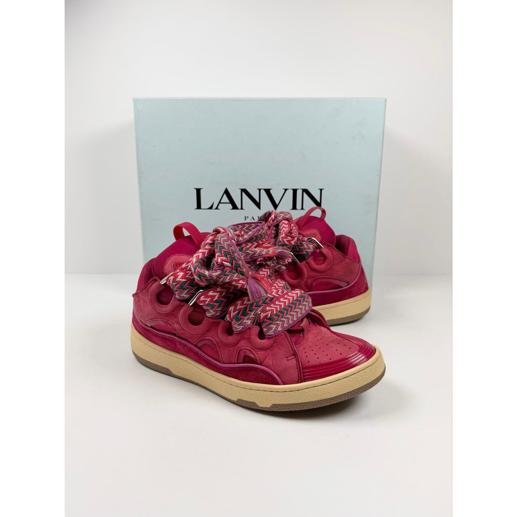 Size 42EU/9US - Lanvin Curb Red Sneakers