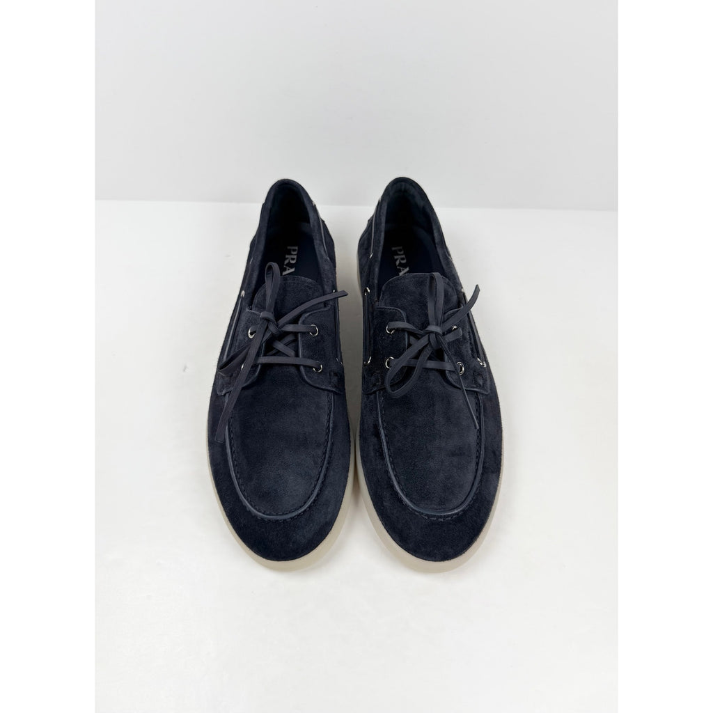 Size 10UK/11US - Prada Suede Boat Shoes NEW