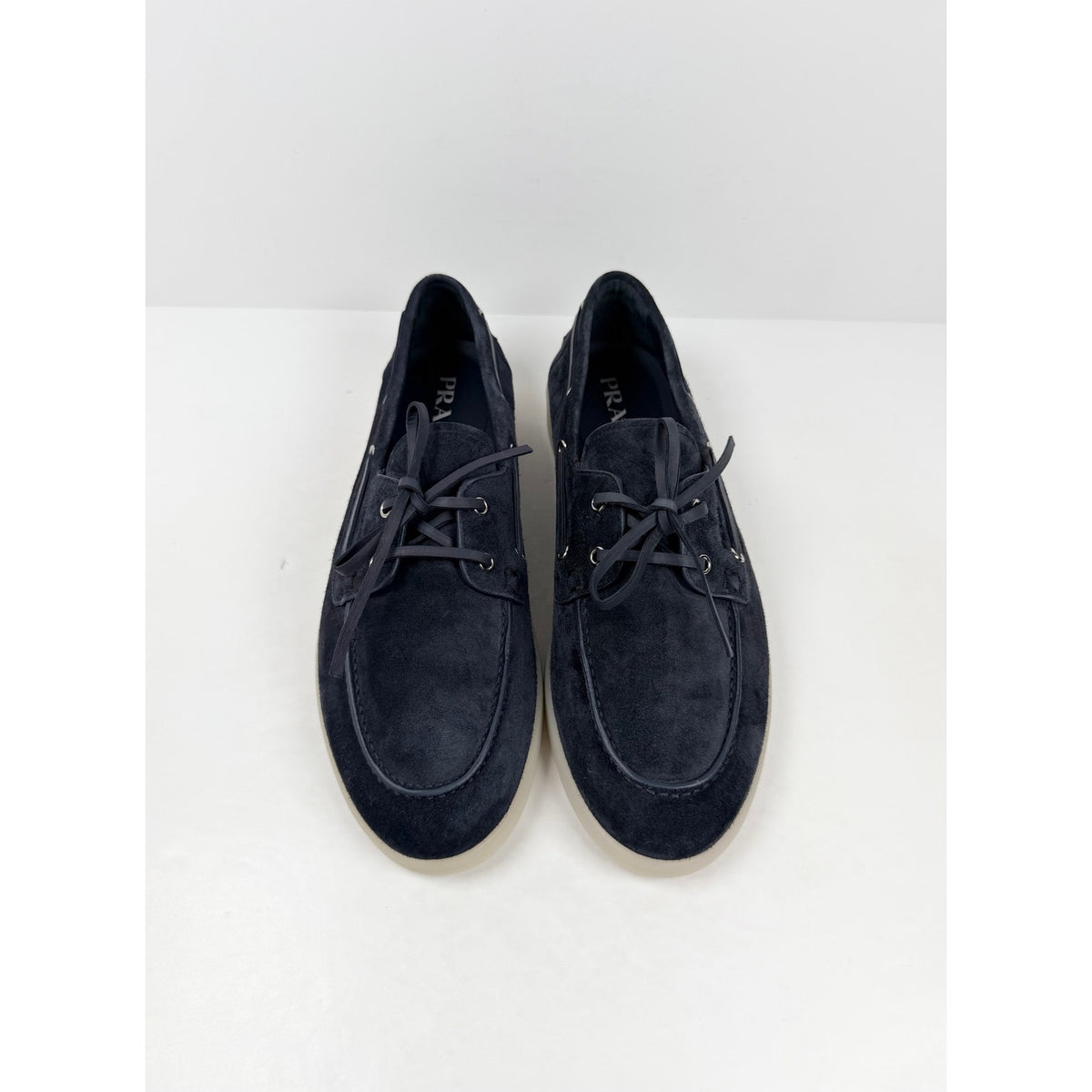 Size 10UK/11US - Prada Suede Boat Shoes NEW