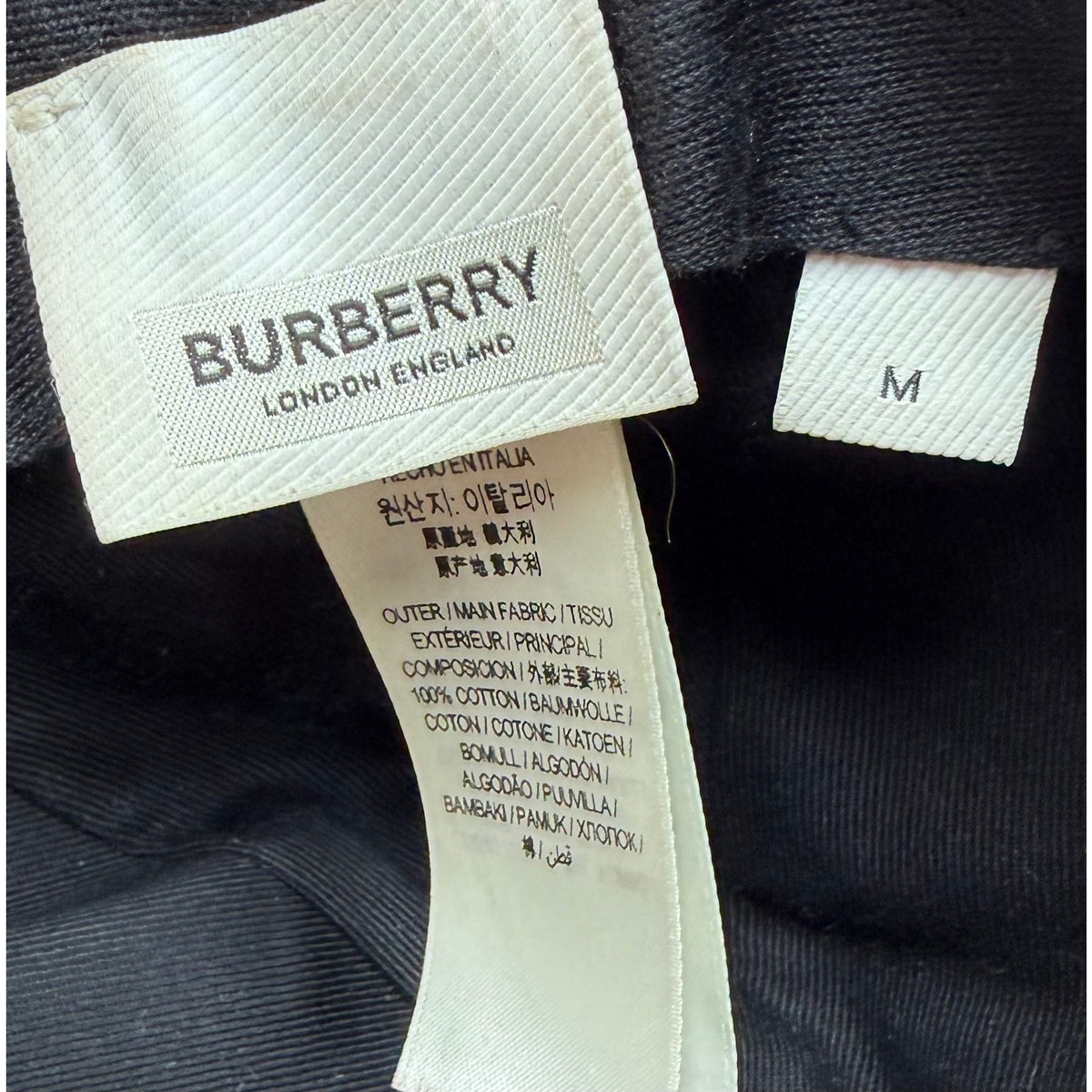 Burberry monogram striped cap