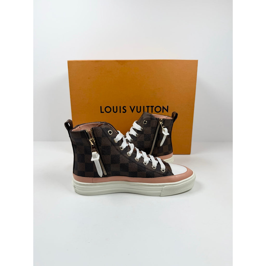 Size 6.5W - Louis Vuitton Damier High NEW!