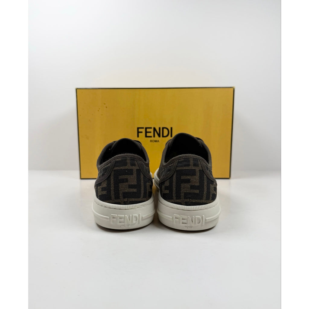 Size 9UK/10US - Fendi FF Jacquard Low Top