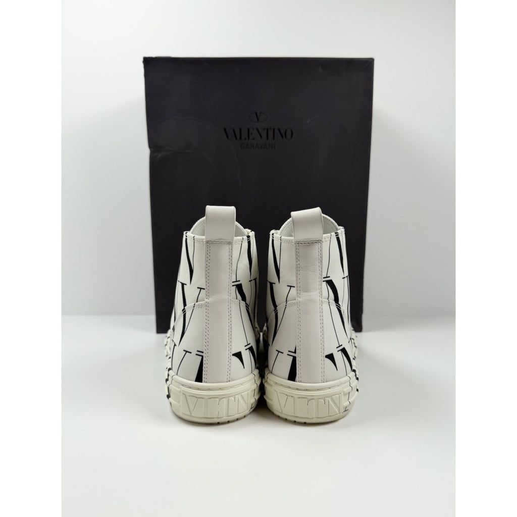 Size 40EU/7US - Valentino VLTN High Top White Sneakers