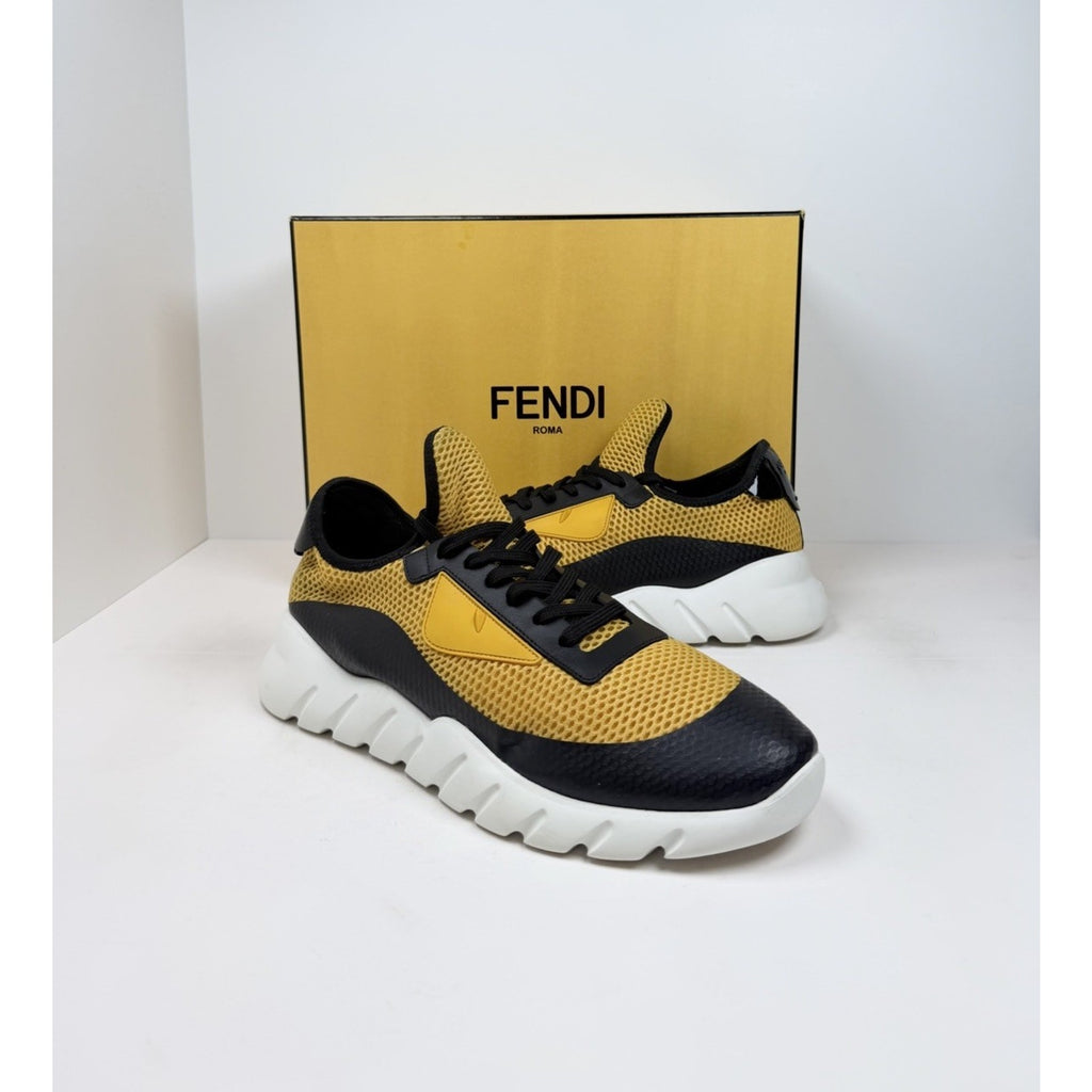 Size 9UK/10US - Fendi Monster Eyes Black Yellow
