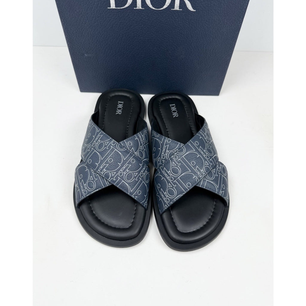 Size 40EU/7US - Dior Alias Navy Blue Sandals NEW