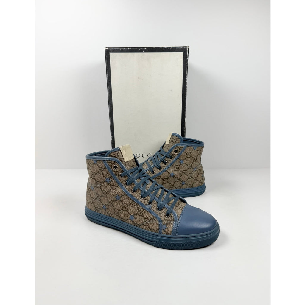 Size 9US - Gucci Monogram Stars High Top