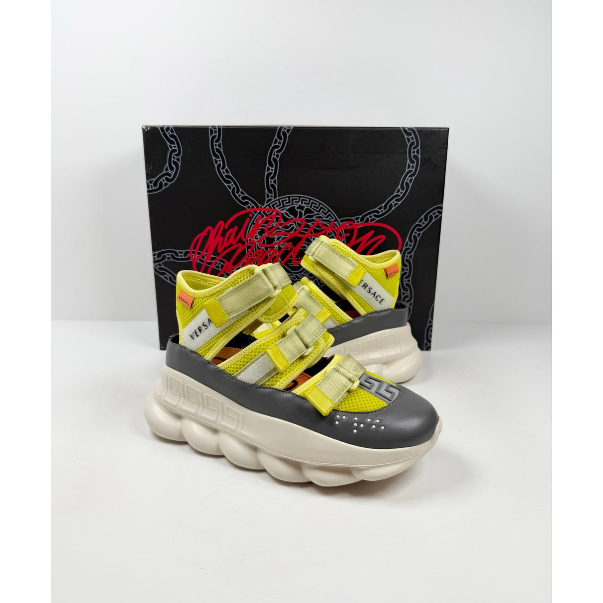 Size 38/8 - Versace Chain Reaction Strap Women