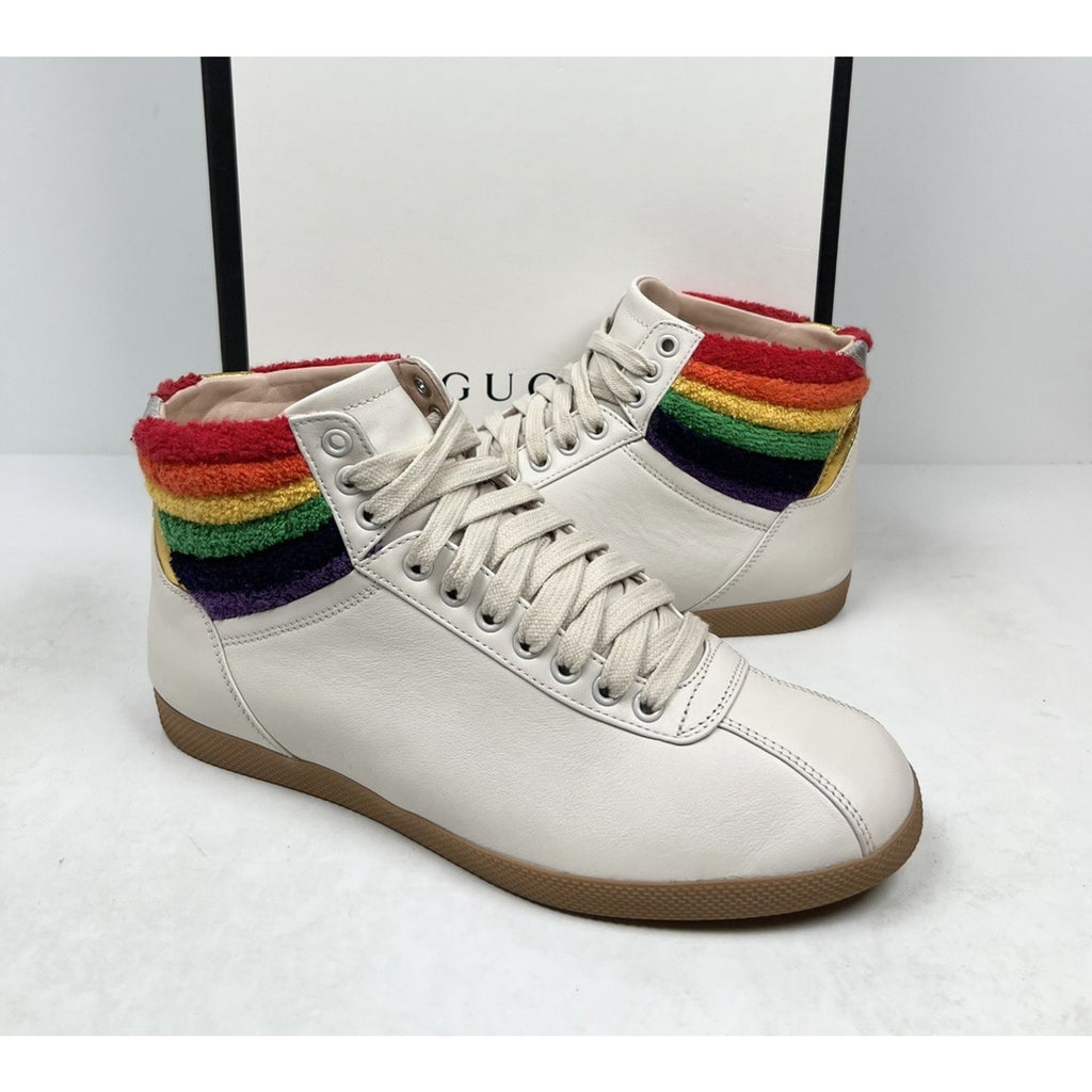 Size 7G/7.5US - Gucci Rainbow Collar Leather High