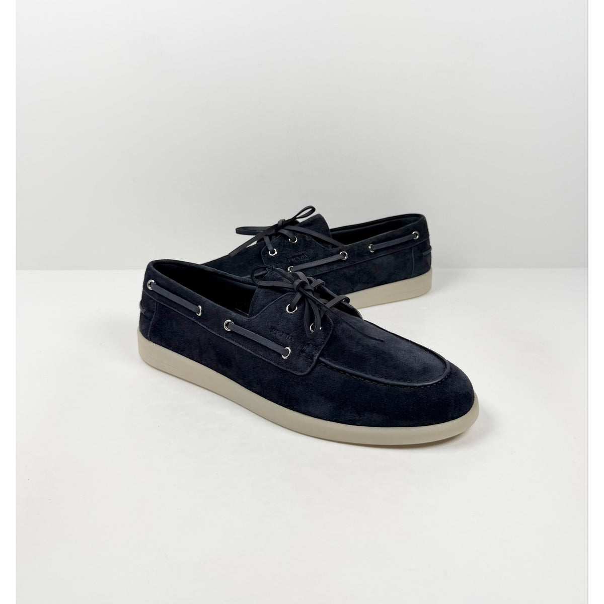 Size 10UK/11US - Prada Suede Boat Shoes NEW