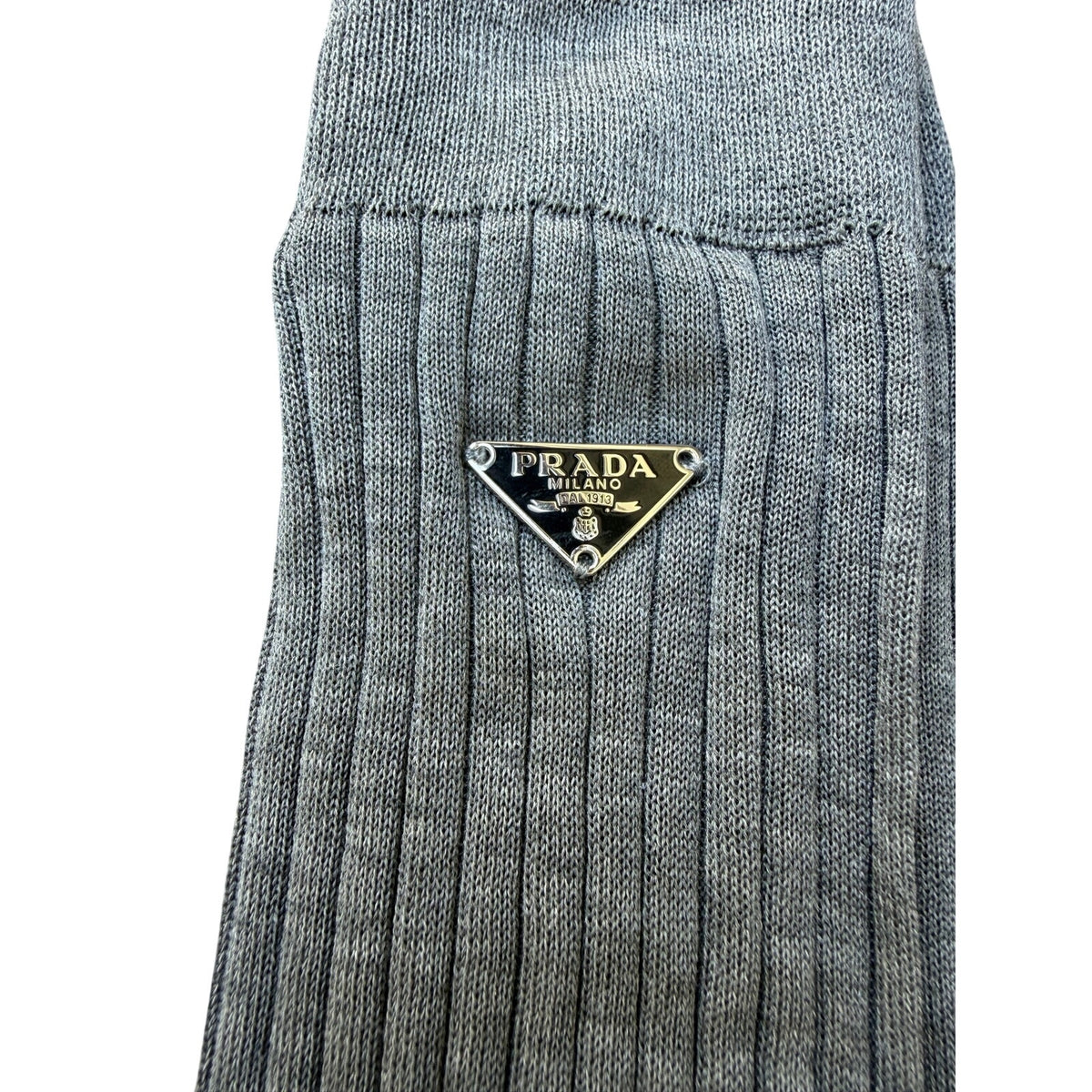 Prada Grey Cotton Socks NEW