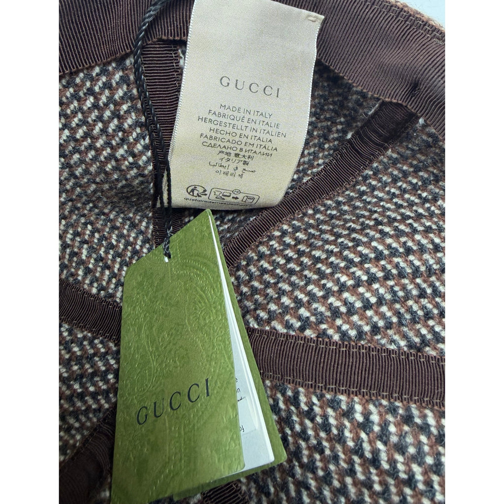 Gucci Jumbo Wool Cap Brown NEW with tags!
