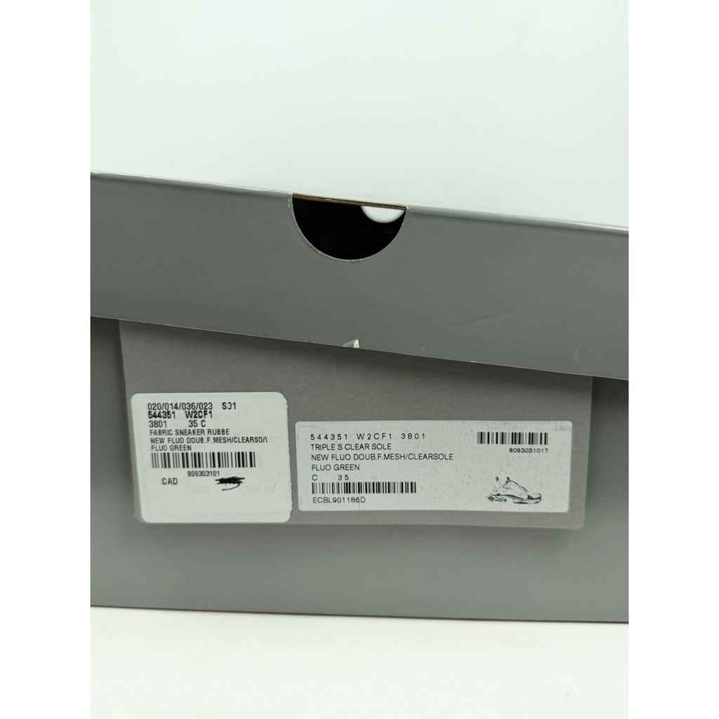 Size 35EU/5W - Balenciaga Triple S Fluo Green NEW