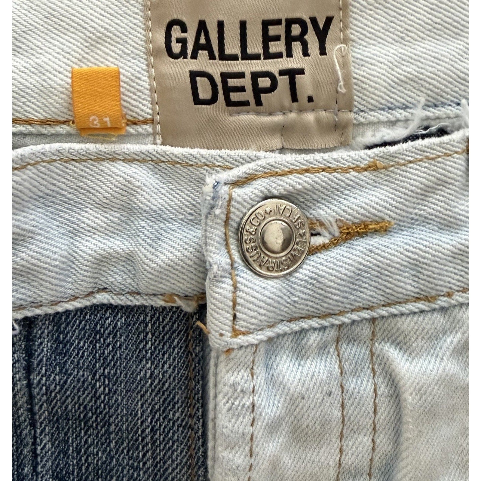 Size 31 - Gallery Dept Ken Denim Distressed Patchwork Jeans