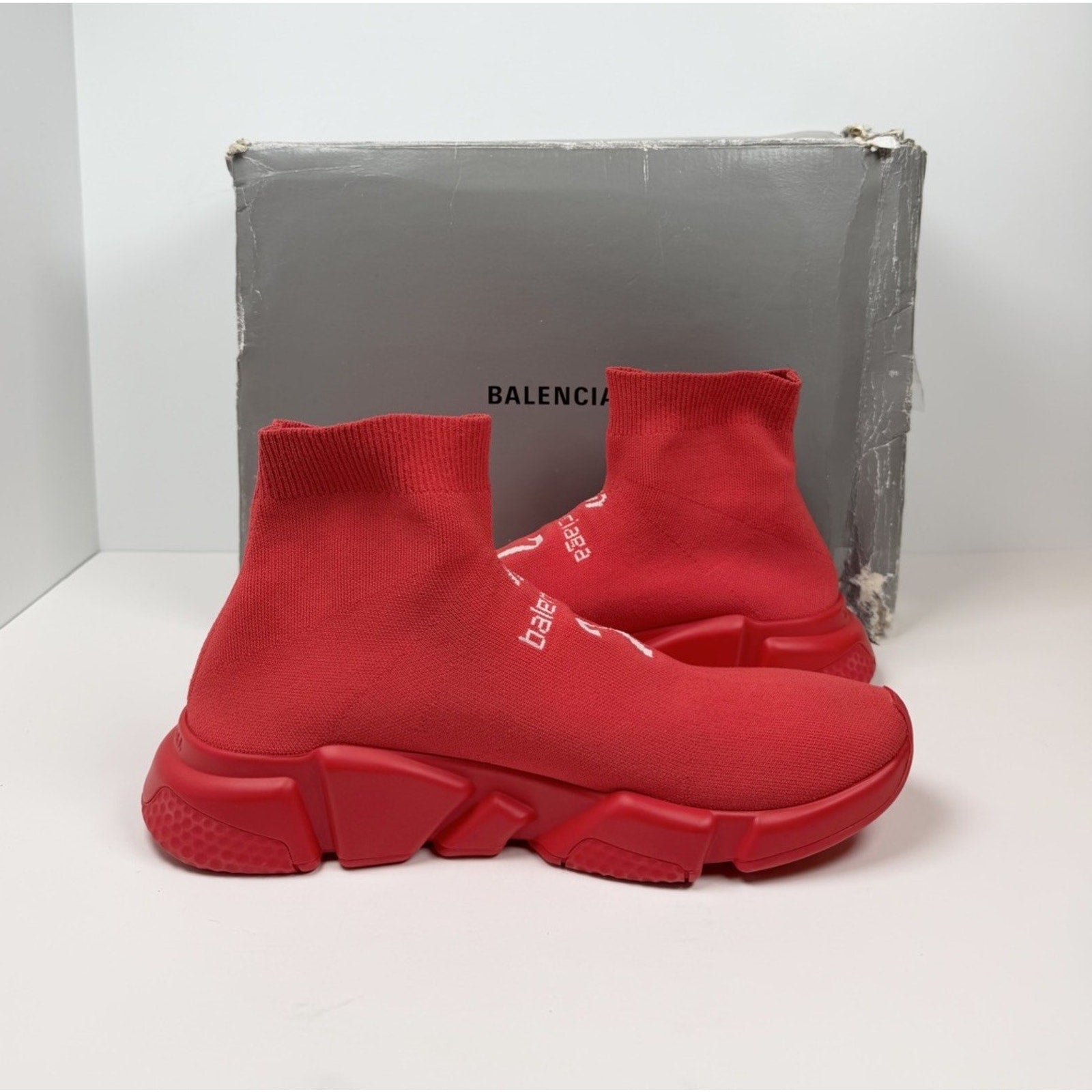 Size 42EU/9US - Balenciaga Speed Soccer Runner Intense Red