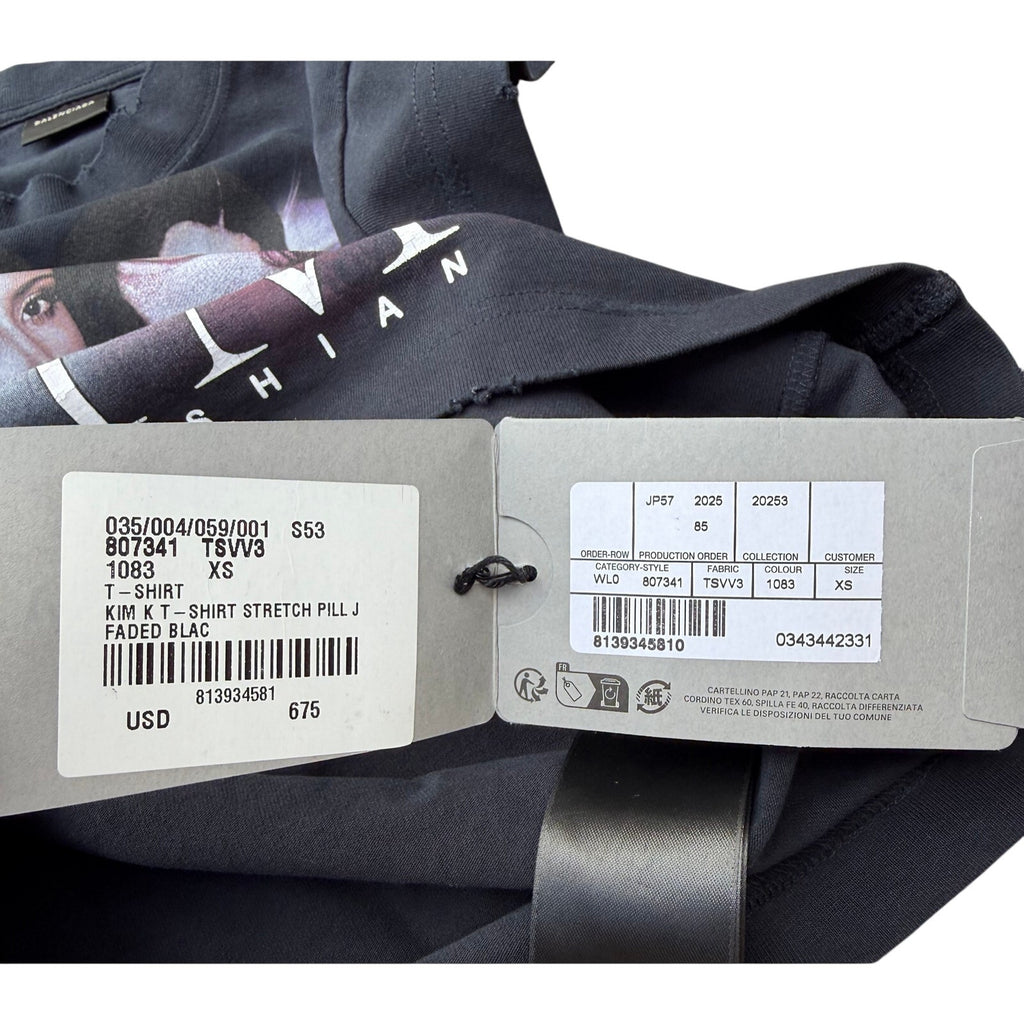 Size XS - Balenciaga Kim Kardashian T Shirt NEW