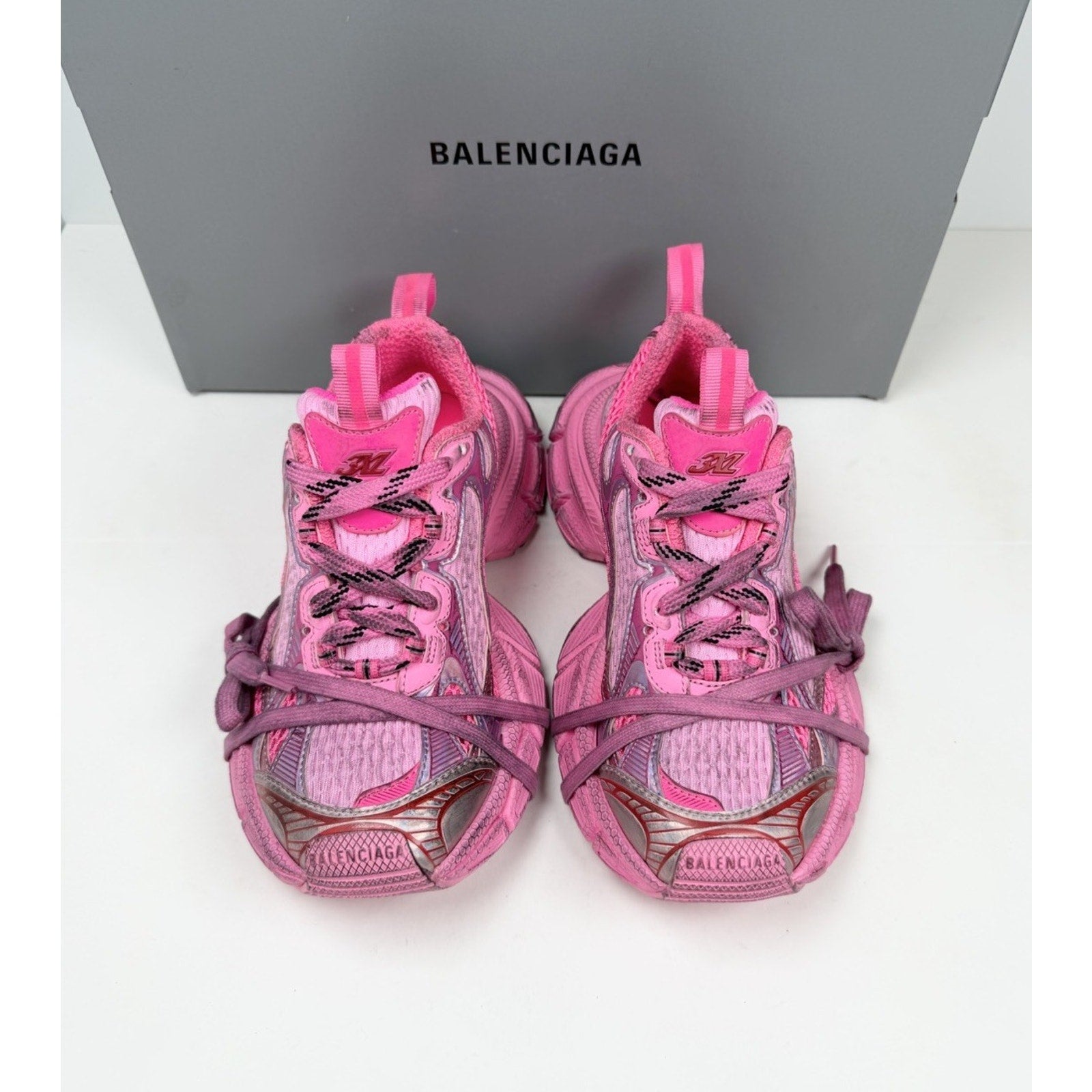 Size 34EU/4W - Balenciaga 3XL Pink Distressed NEW