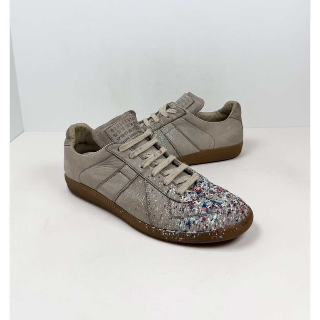 Size 41EU/8US - Maison Margiela GAT Beige Paint Splatter