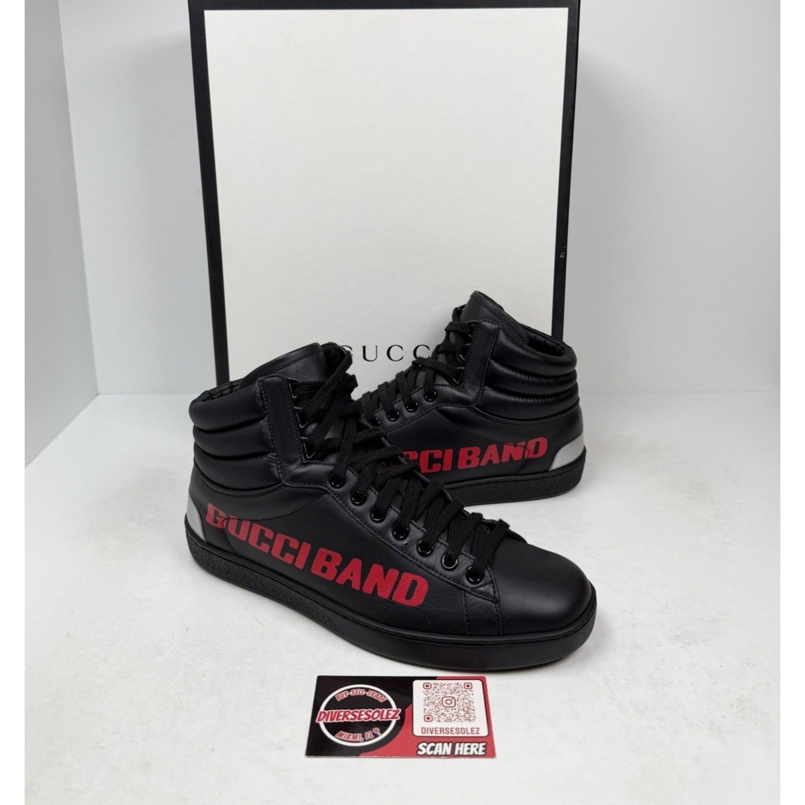 Size 6US - Gucci Ace Band High Top
