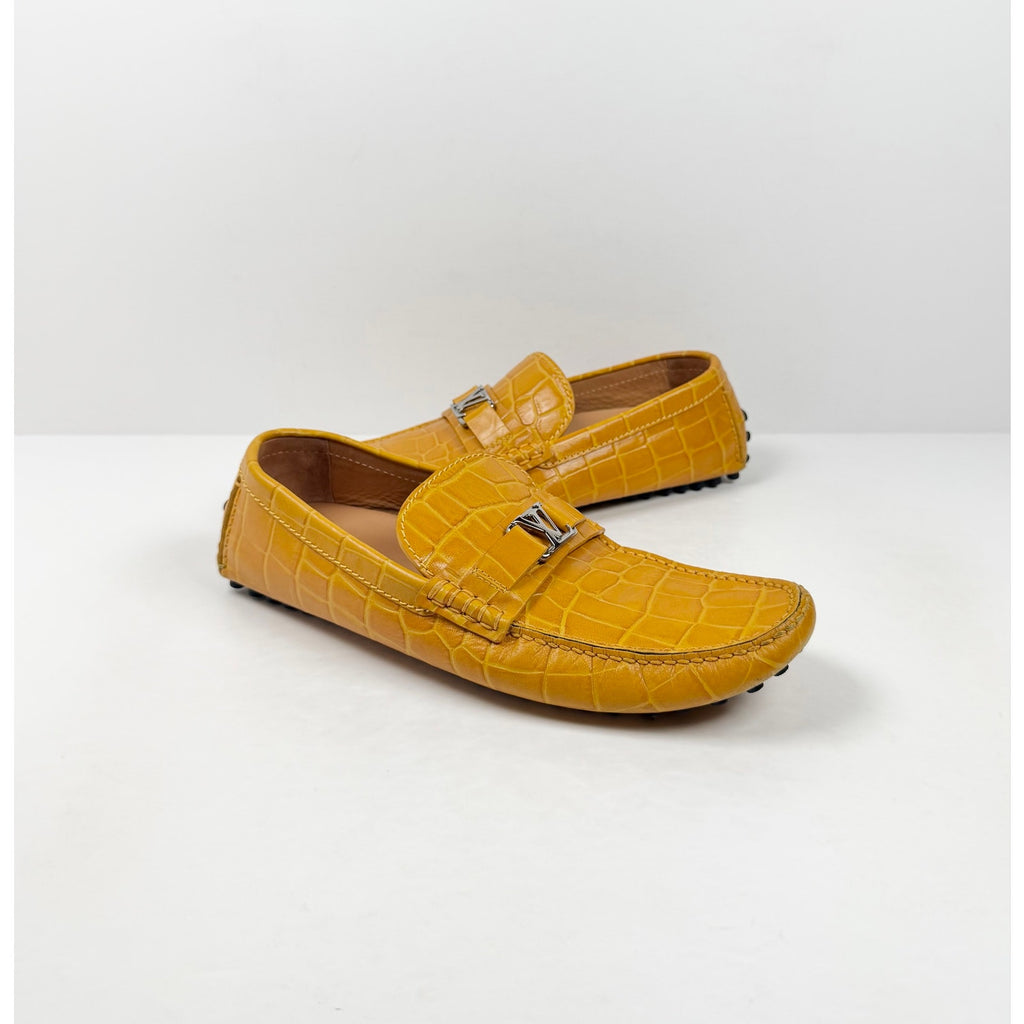 Size 9.5UK/10.5US - Louis Vuitton Croc Leather Moccasin Loafers