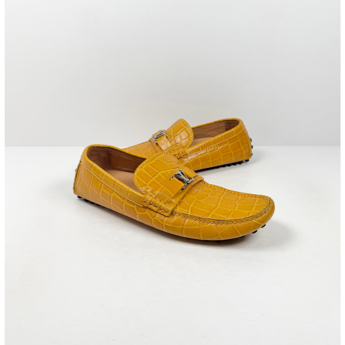 Size 9.5UK/10.5US - Louis Vuitton Croc Leather Moccasin Loafers