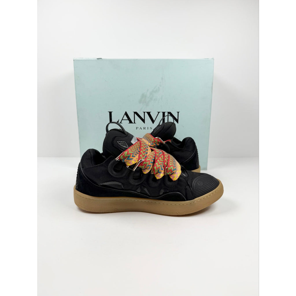 Size 42EU/9US - Lanvin Curb Black Sneakers