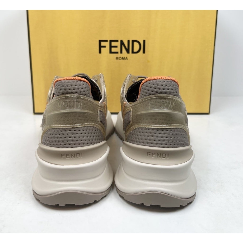 Size 6UK/7US - Fendi Flow Beige Nylon Low NEW