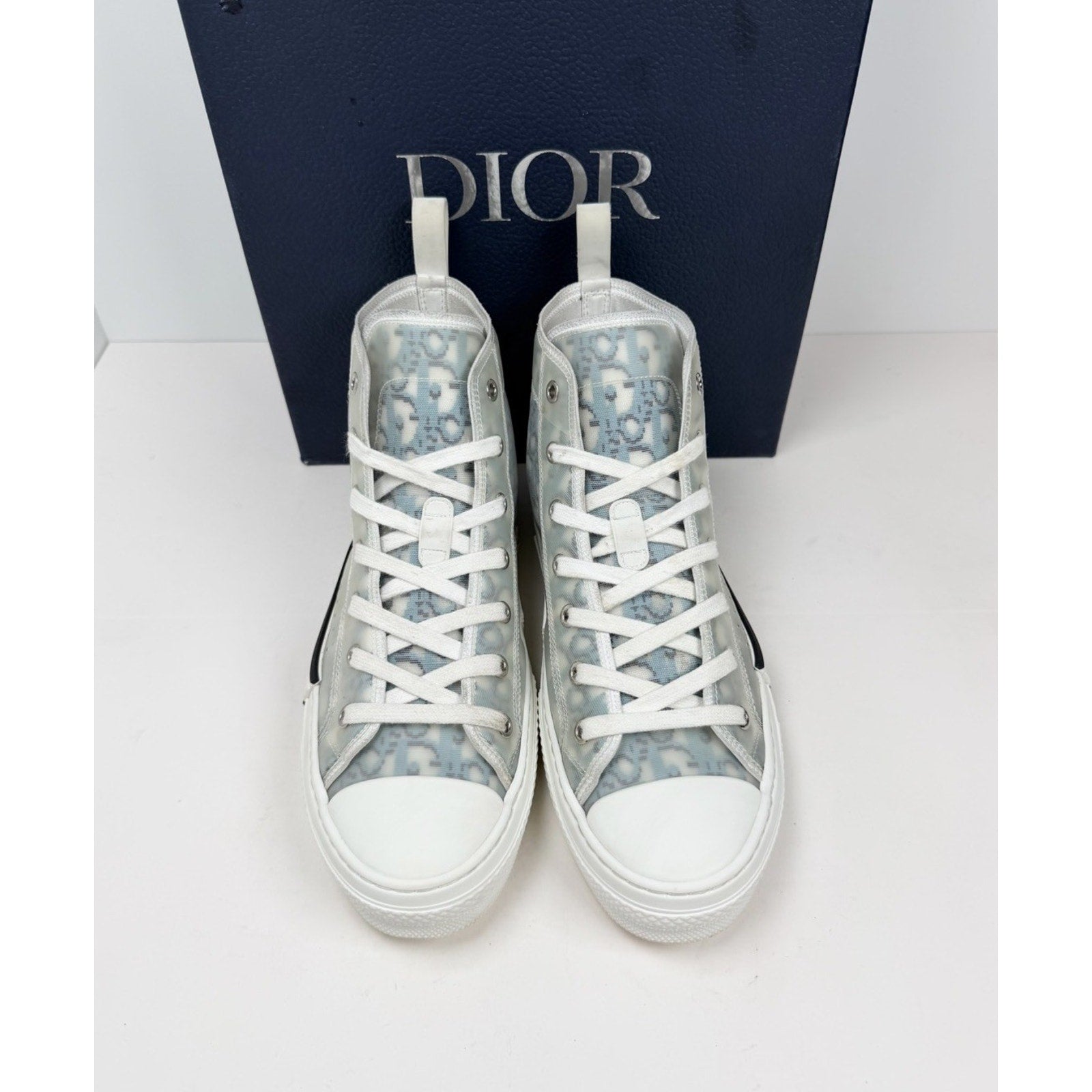 Size 40EU/7US - Dior B23 High Dior White/Blue Oblique